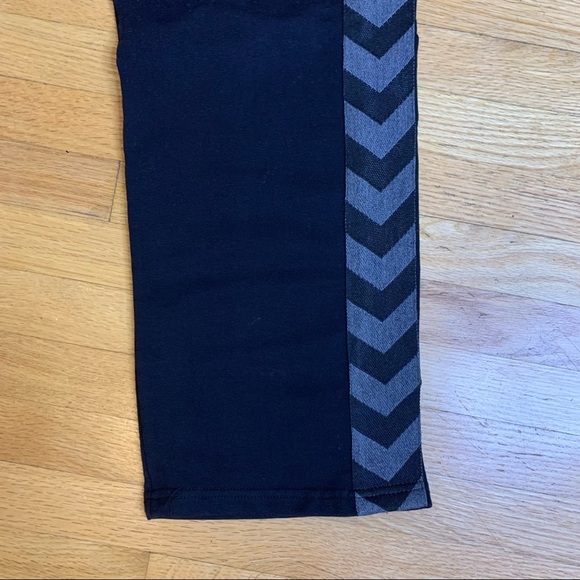 Hummel Athletic Track Pants Black Grey Straight Leg Cotton Blend Women’s Small - Picture 4 of 13